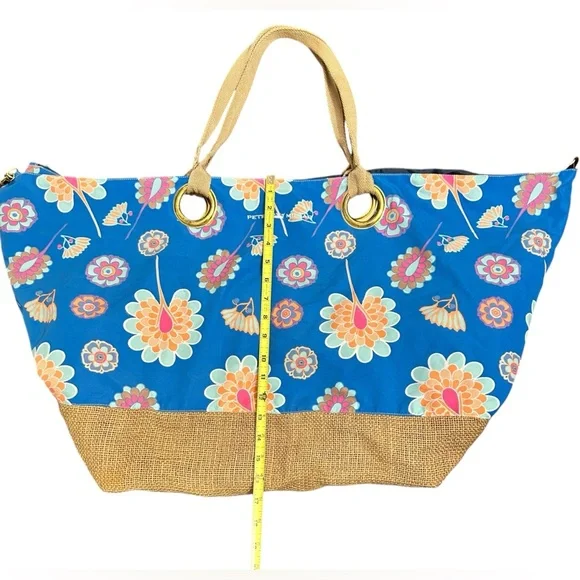 Peter Millar Large Floral Travel or Beach  Tote Bag - Picture 13 of 16